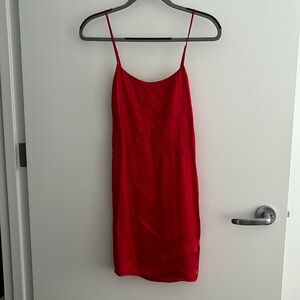 Wilfred red mini dress